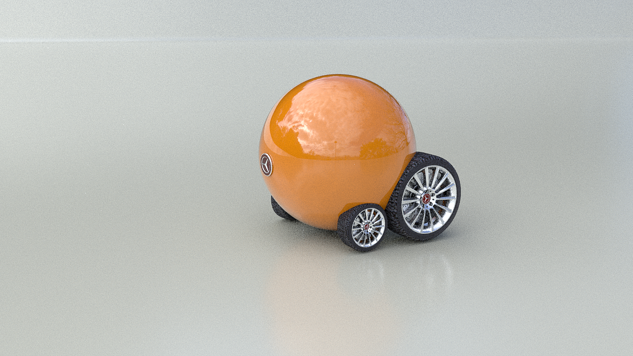 使用c4d制作的小车产品动画