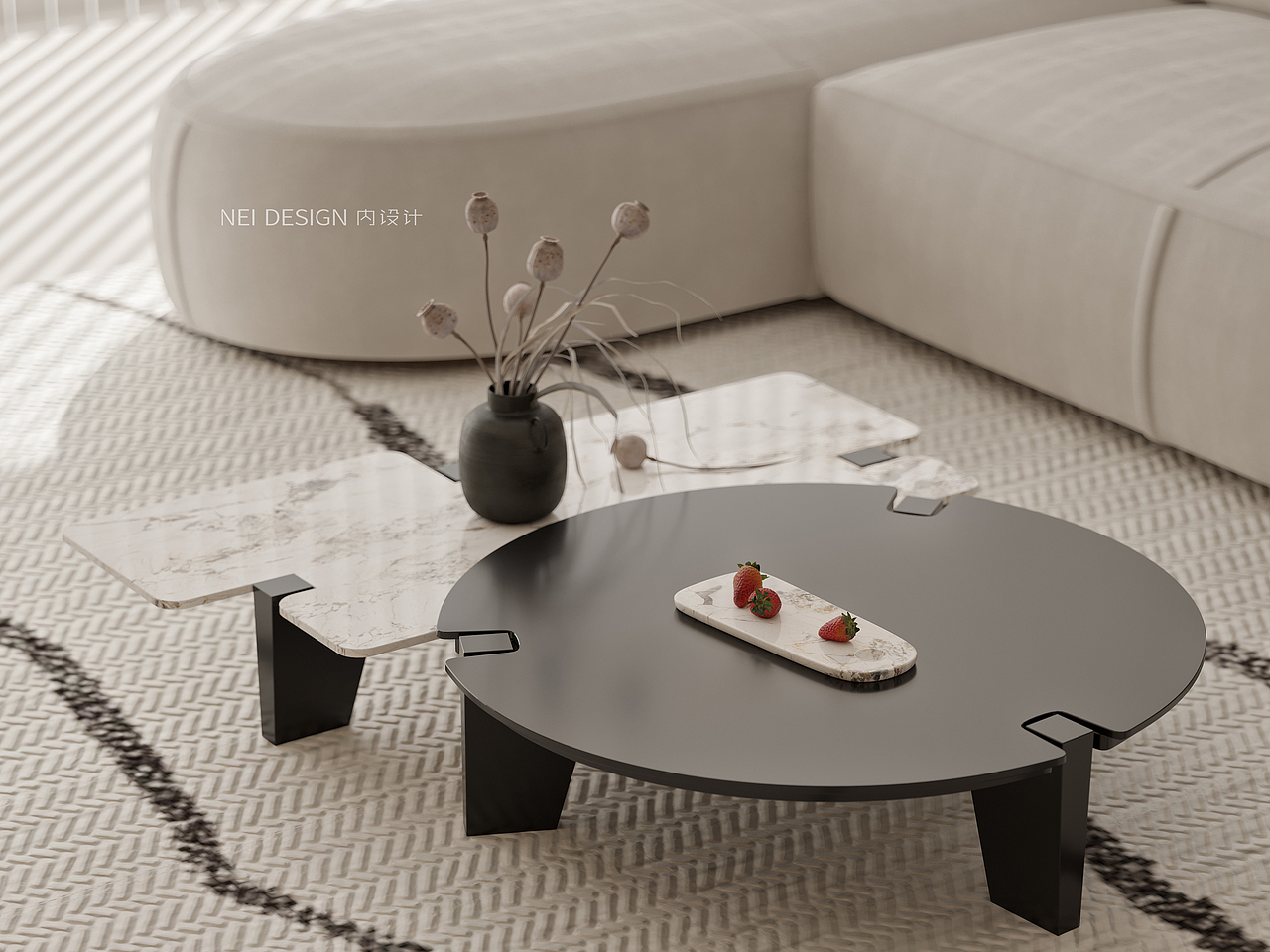 法拉利红x治愈奶油白