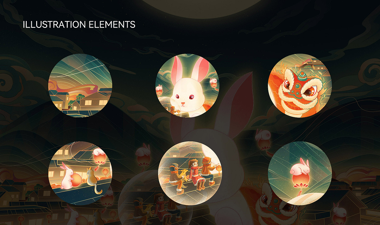 兔年插畫(huà)（一）——守護(hù)（圖ZMzE2MjMzMTEy） - 商業(yè)插畫(huà) - 站酷設(shè)計(jì)師云汜_winskace原創(chuàng)素材 - 站酷ZCOOL