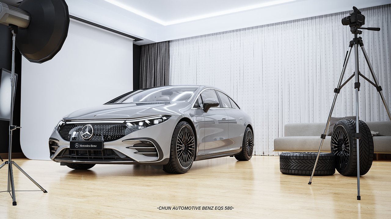 -BENZ EQS580-产品视觉表达渲染（图ZMzY0MzY2OTQw） - 机械/交通 - 站酷设计师椿吖原创素材 - 站酷ZCOOL