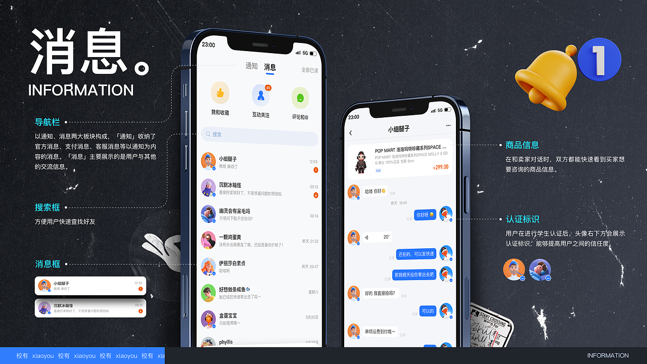 #2022青春答卷# 校有｜校园二手闲置交易APP（图ZMjk5NTY0ODg4） - APP界面 - 站酷设计师小黄不饿原创素材 - 站酷ZCOOL
