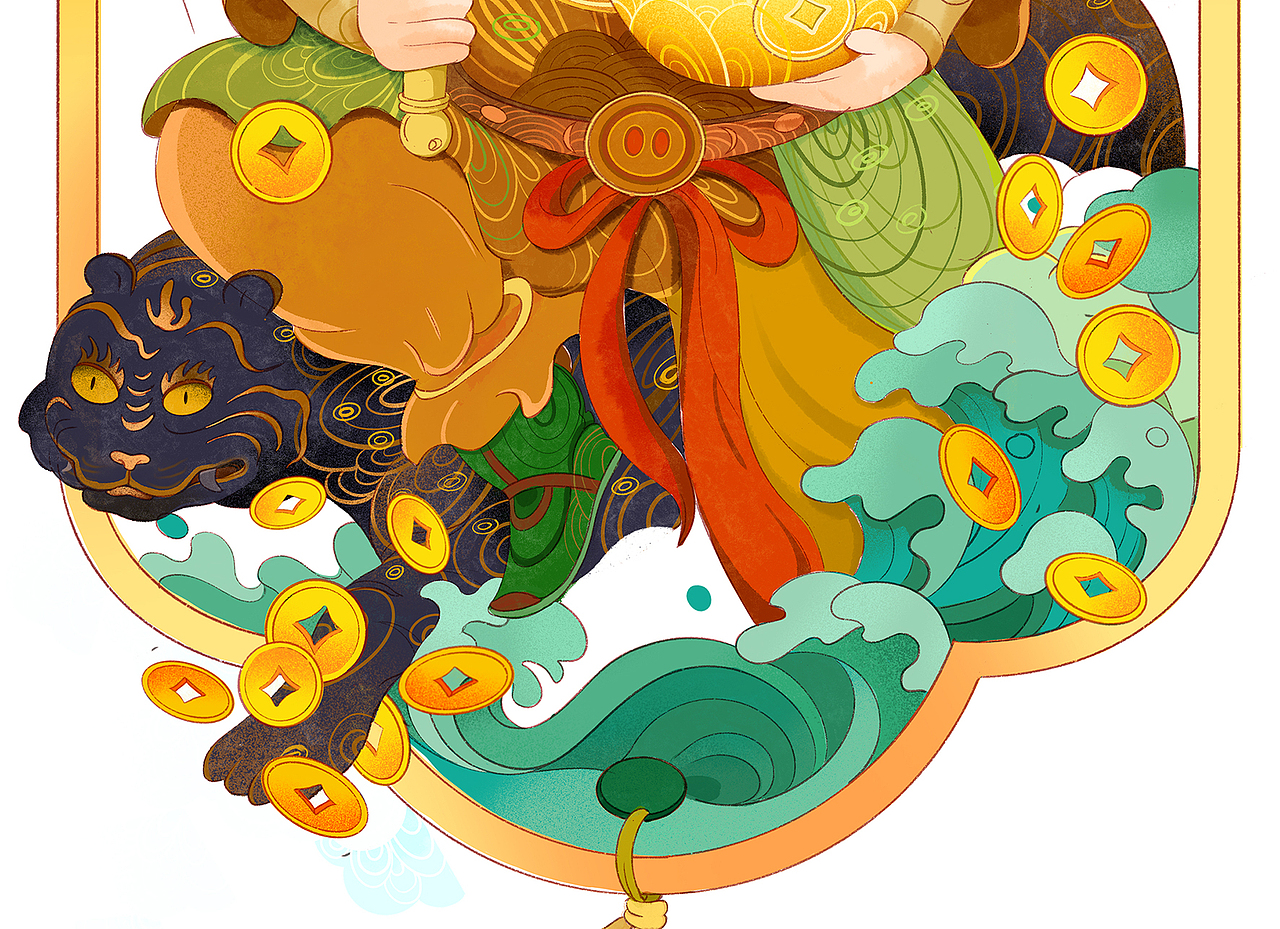 平安春节海报（图ZMzMwODA1MTI0） - 商业插画 - 站酷设计师江多鱼原创素材 - 站酷ZCOOL