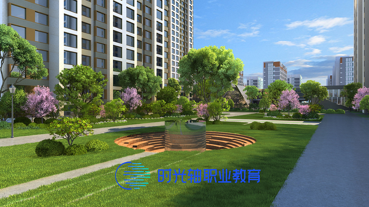 时光轴-建筑可视化二十三期-室外练习（图ZMzM1OTg1OTAw） - 动画/影视 - 站酷设计师时光轴杨老师原创素材 - 站酷ZCOOL