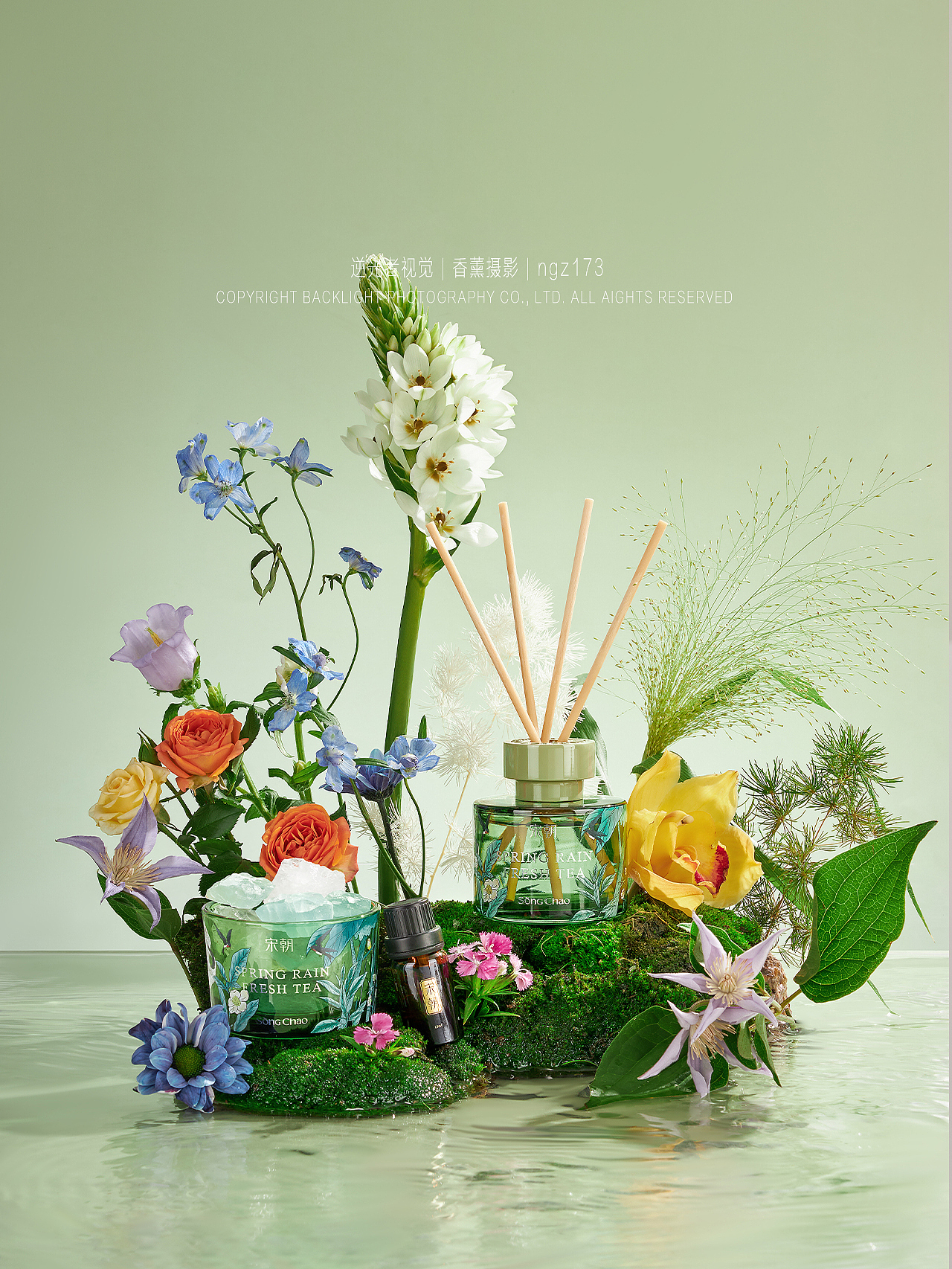 香氛礼盒/繁花之境/春日氛围/无火香薰/晶石香薰