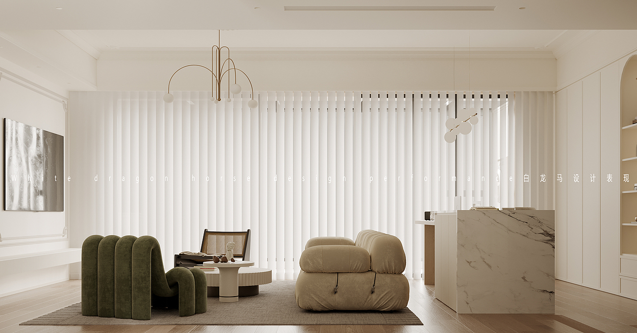 法式奶油—白龙马效果图