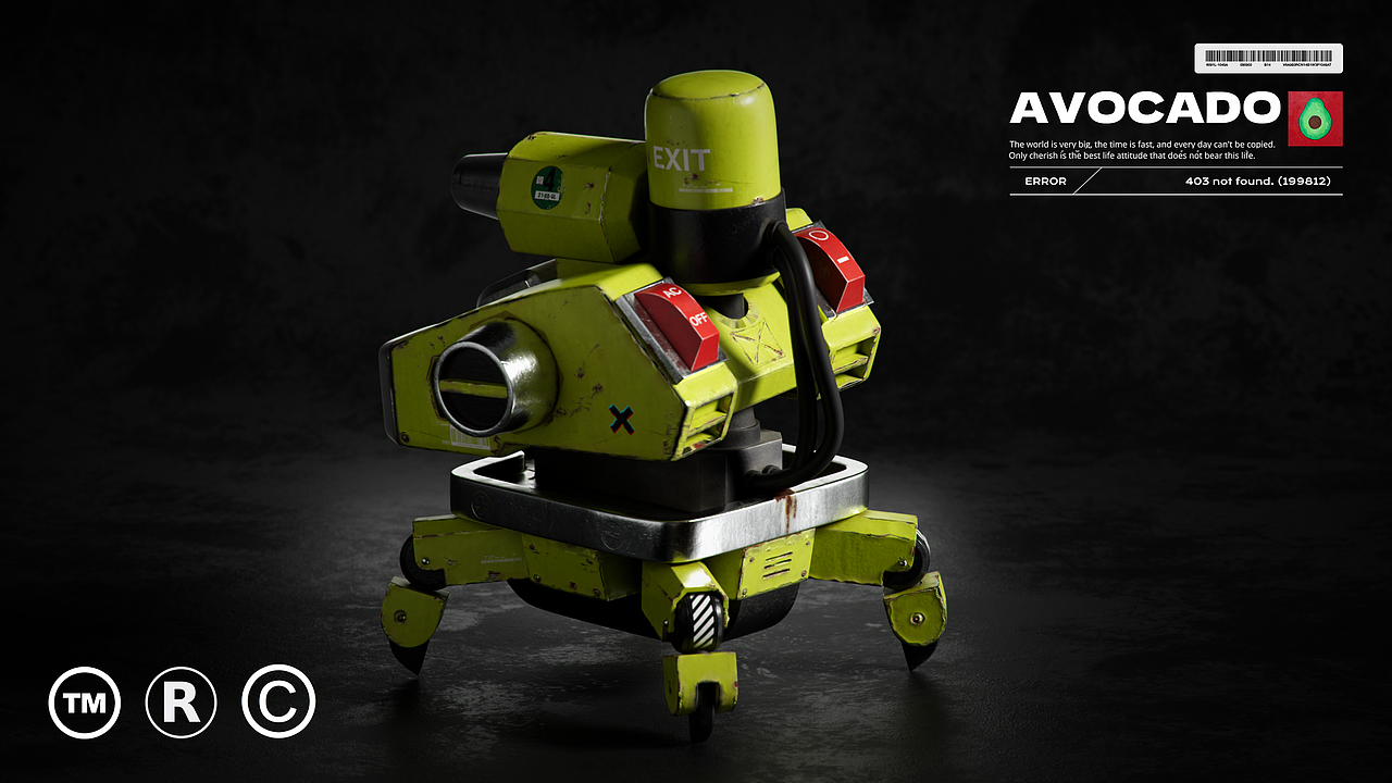 小小牛油果（图ZMzQ2OTY1NTg4） - 其他三维 - 站酷设计师吃吃吃小棕能原创素材 - 站酷ZCOOL