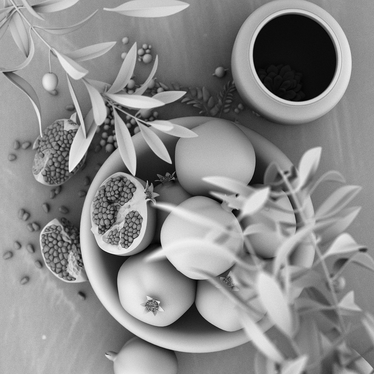 C4D Octane4.0渲染石榴