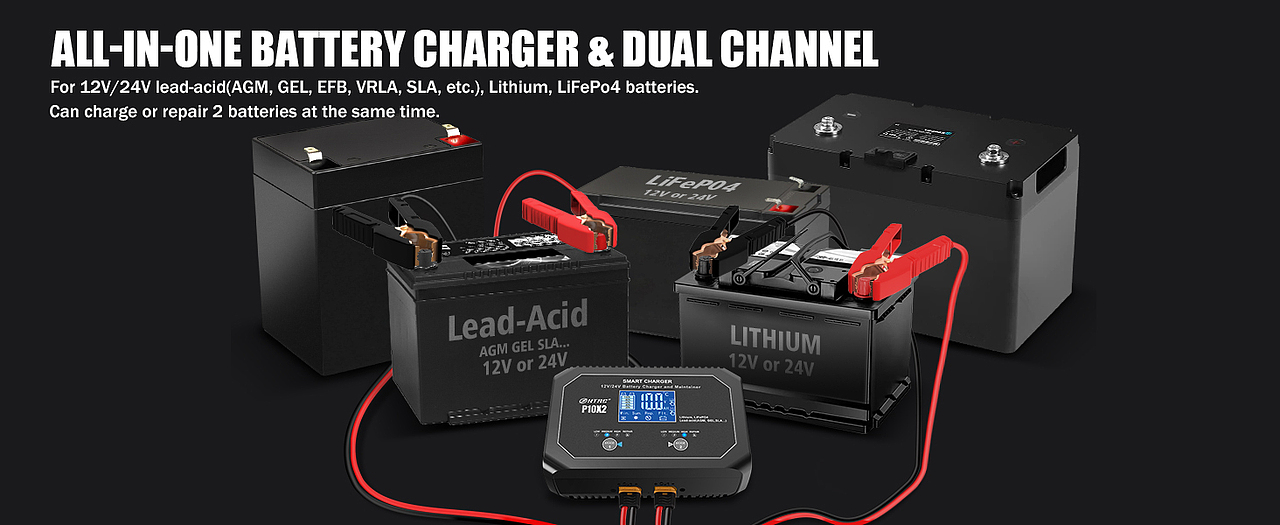 P10X2 smart battery charger