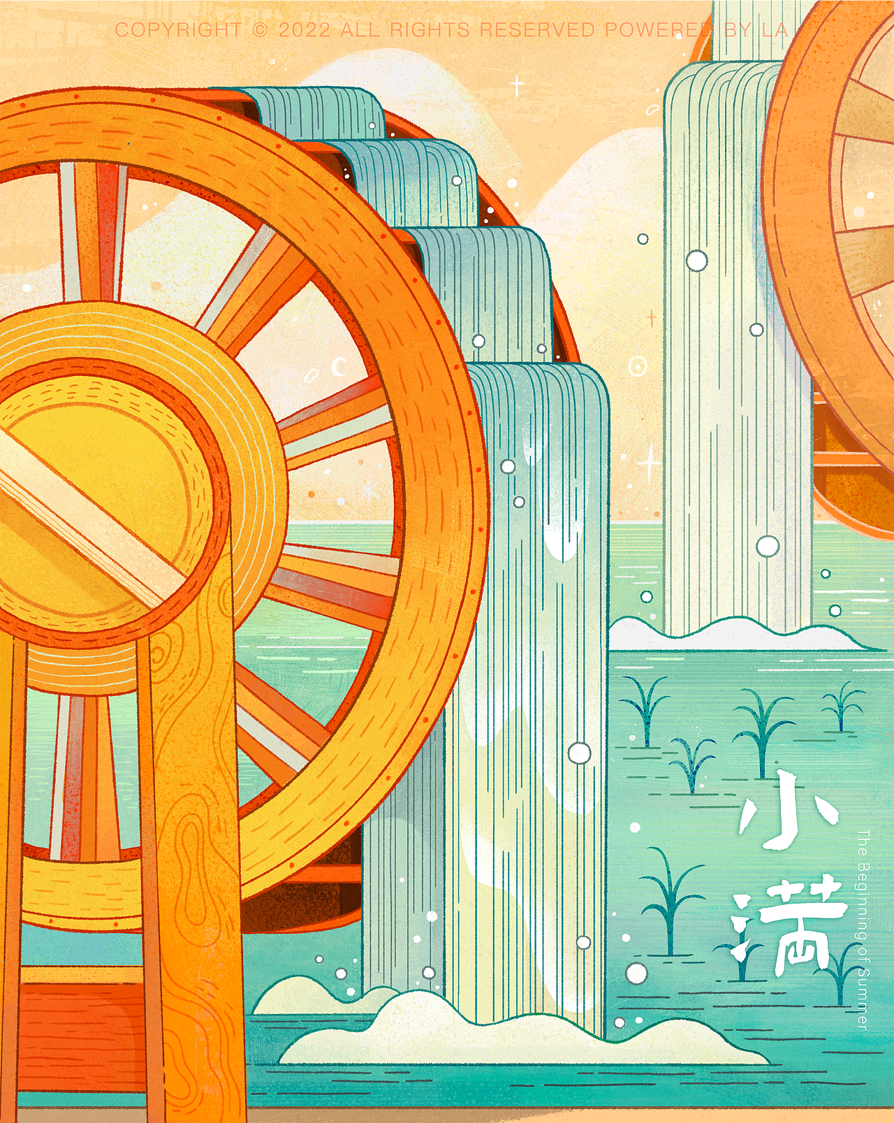 二十四节气｜夏 秋（图ZMzE3NDU3NjU2） - 商业插画 - 站酷设计师给我超级辣原创素材 - 站酷ZCOOL