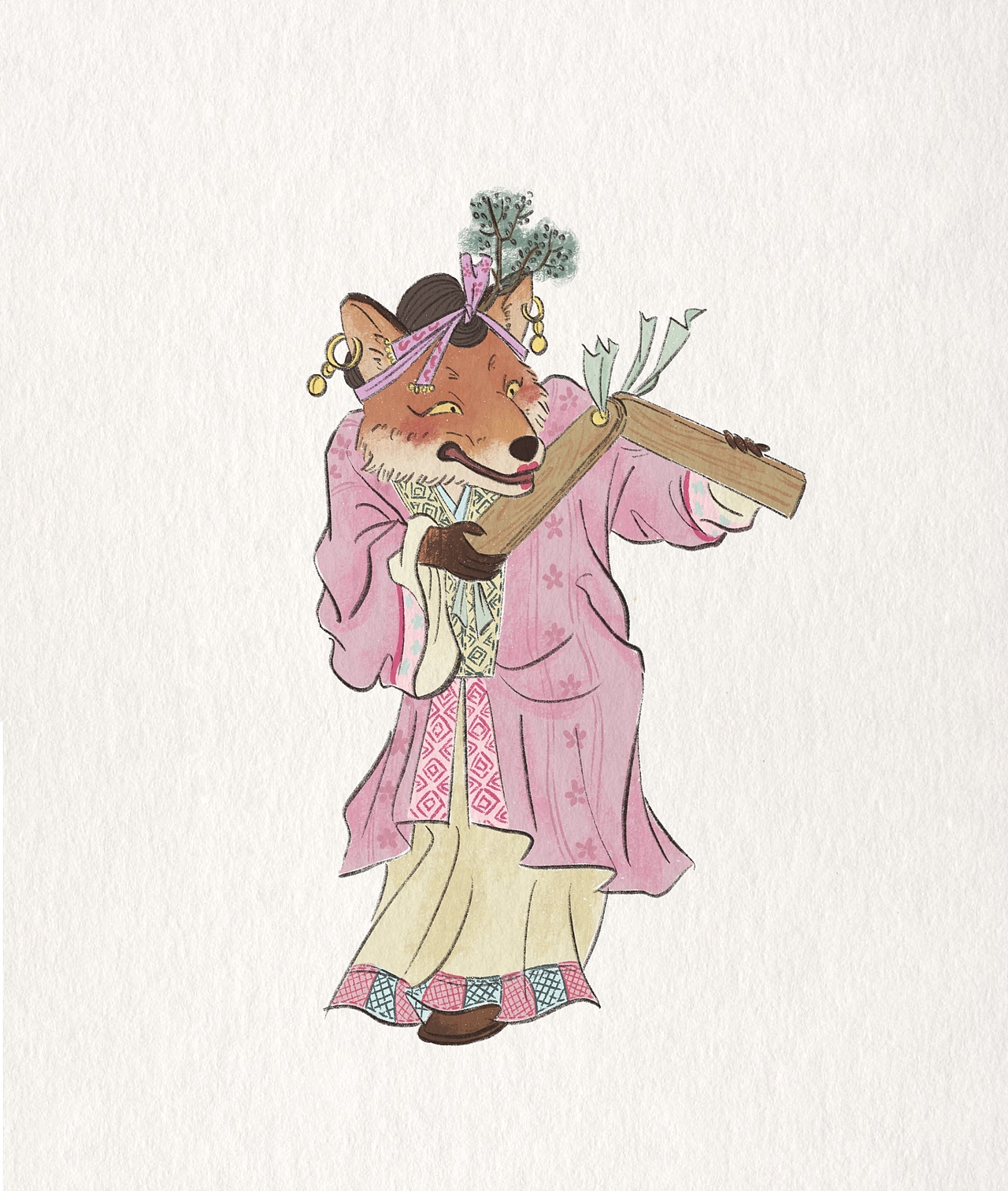 古画今绘 大傩图（图ZMzU5ODQ3MTE2） - 儿童插画 - 站酷设计师瑶瑶啊瑶到外婆桥原创素材 - 站酷ZCOOL