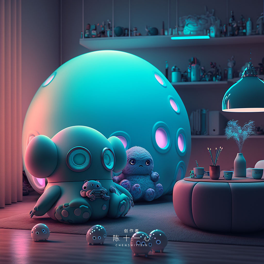 【Midjourney】主题创作，房间里的秘密（图ZMzI4OTU4NTQ4） - AI作品 - 站酷设计师陈十一心SD原创素材 - 站酷ZCOOL