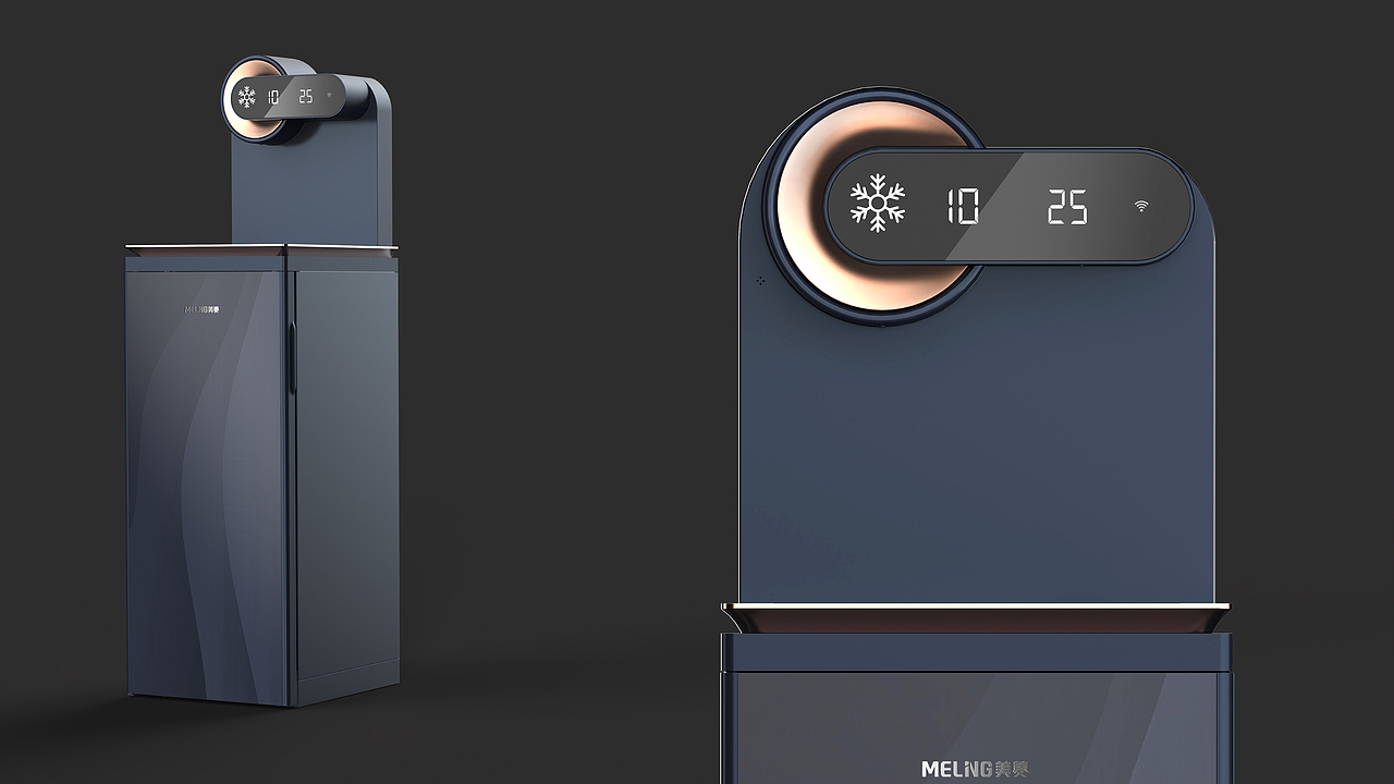 带冷藏保鲜的茶吧机 | 美菱茶吧机设计