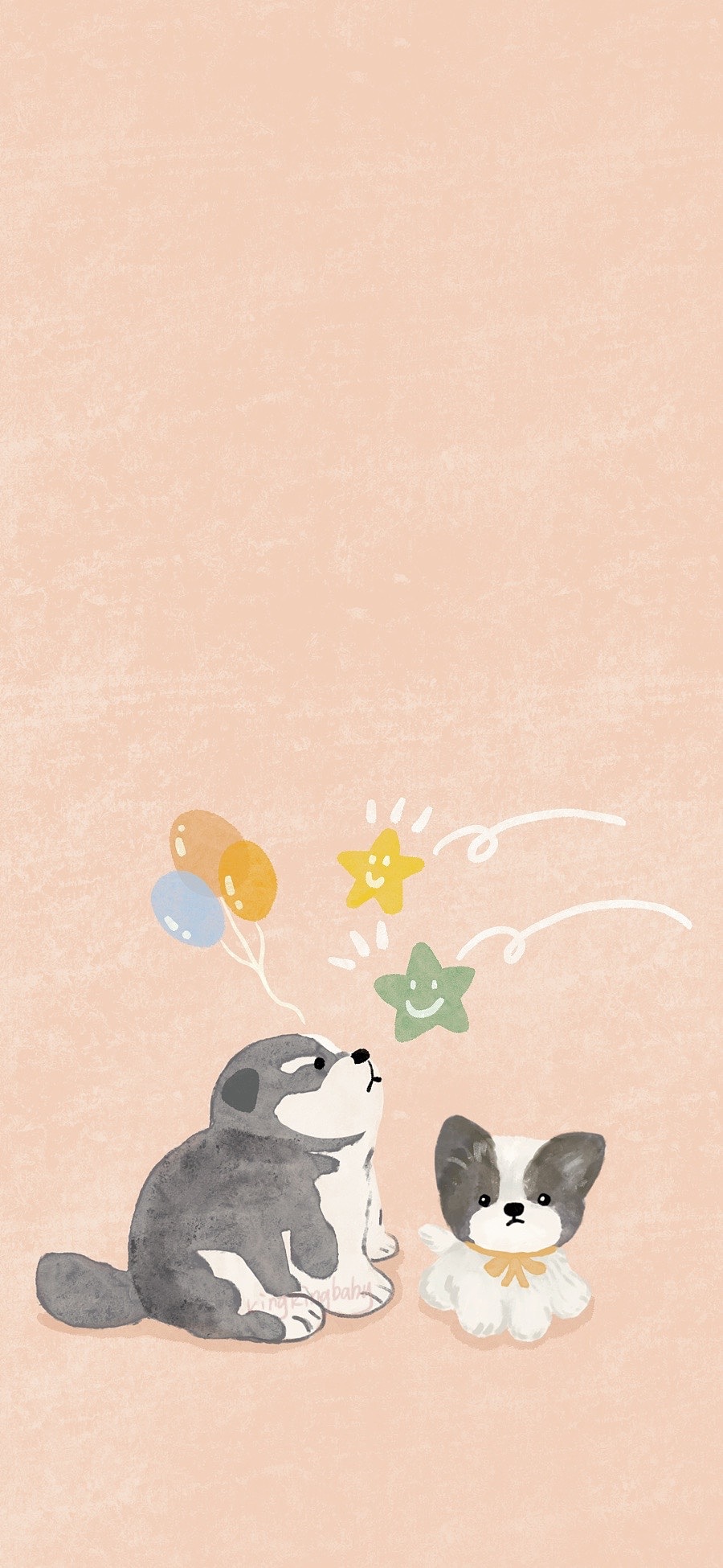 治愈系狗狗宝宝插画