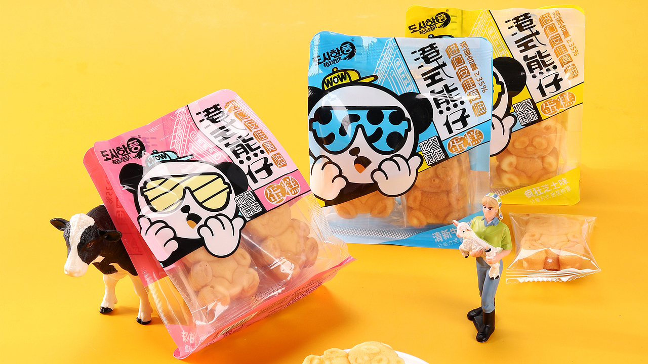 森鹿×都市韩风｜港式熊仔蛋糕包装设计（图ZMzIxOTUwMDEy） - 包装 - 站酷设计师森鹿品牌设计原创素材 - 站酷ZCOOL