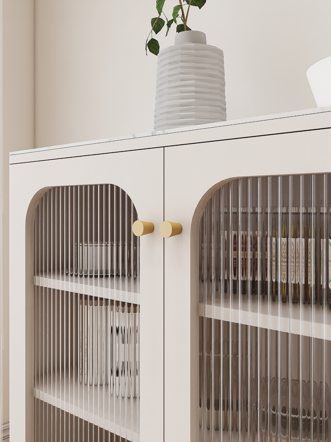 家具成品效果图-长虹玻璃餐边柜