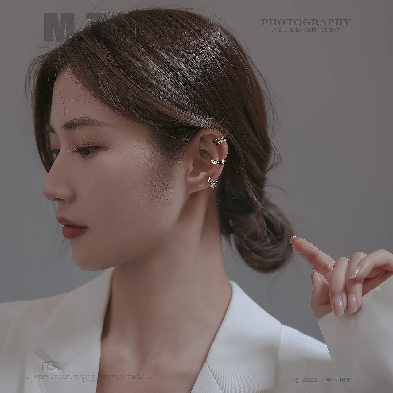 产品摄影 | 小众饰品 耳饰模特拍摄作品展示