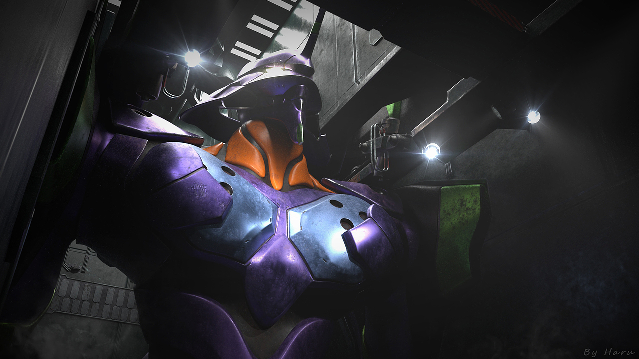 新世纪福音战士tv版初号机|三维|动画/影视|yosugano_原创作品-站酷