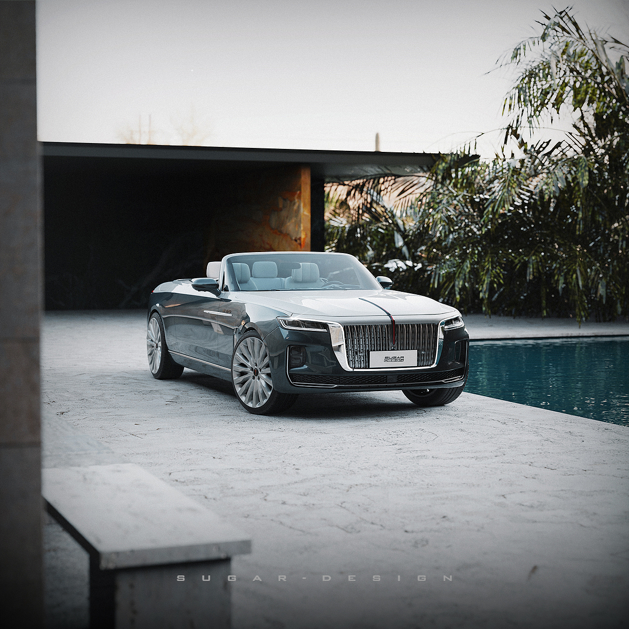 红旗h9 rostrum 敞篷车新车预览