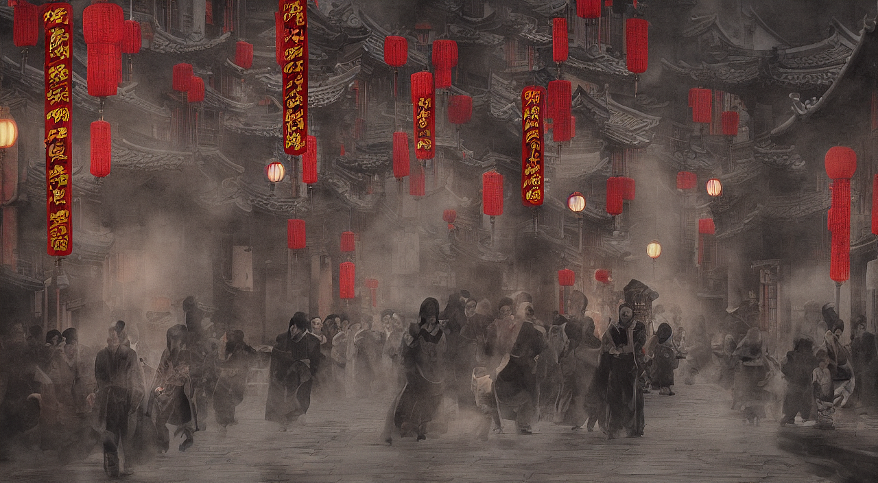 AI绘画档案馆|中元节#创作加油站# #速写人间烟火#