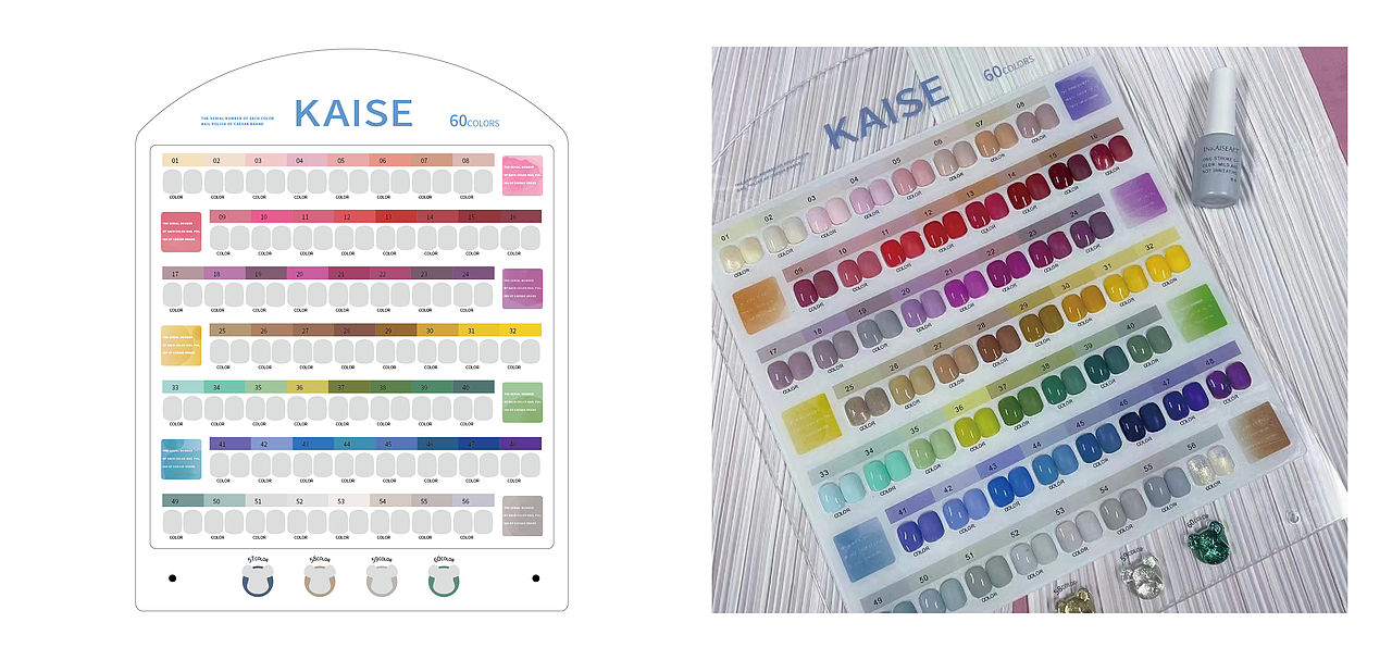 美甲色板/亚克力板/皮质板/色彩搭配/相框/卡纸