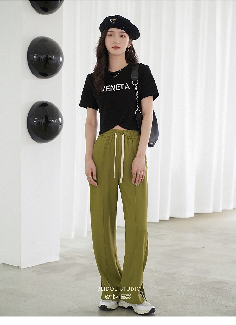 模特小咪 短袖T恤拍摄 上衣拍照