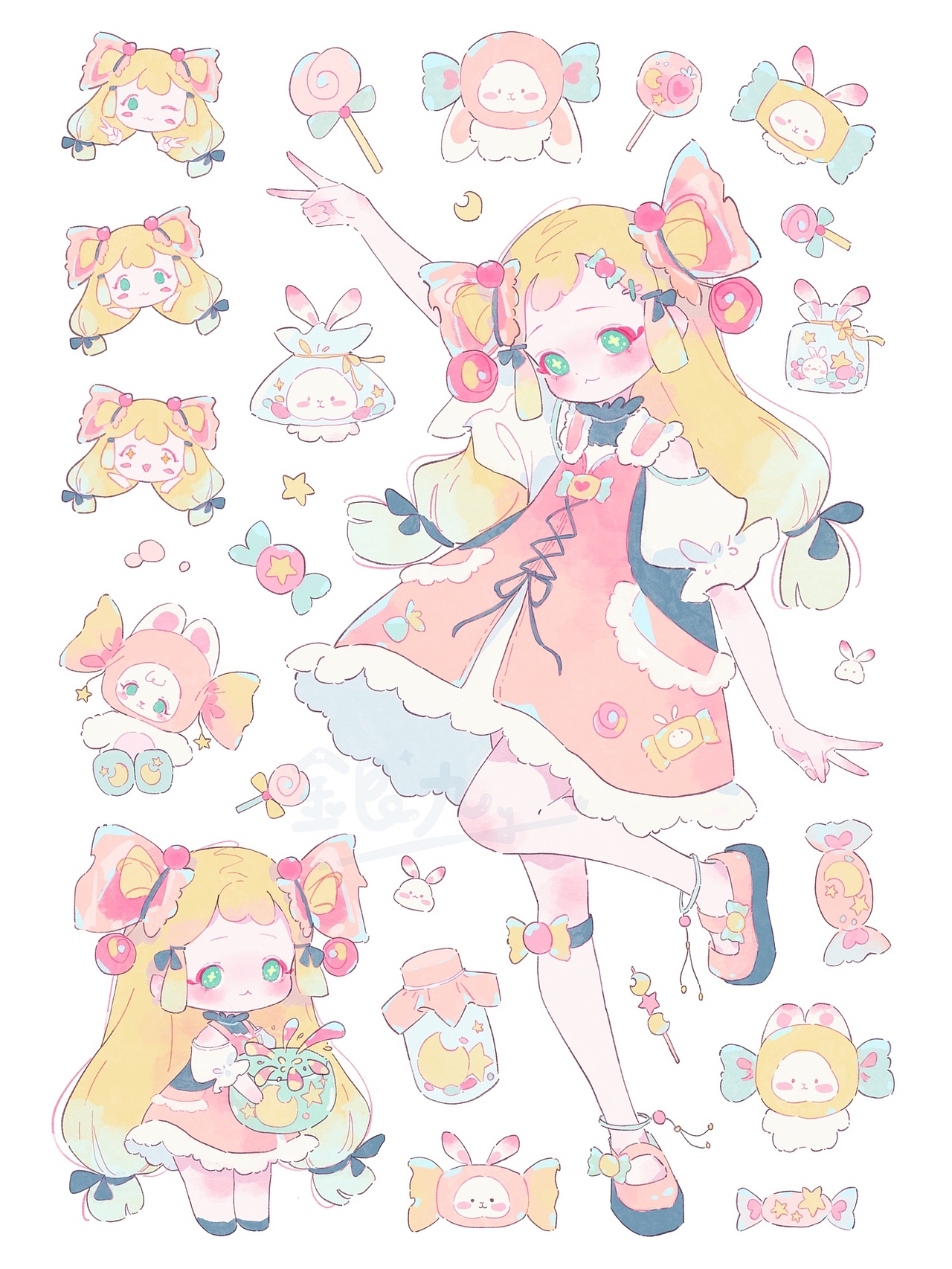 糖果妹妹（图ZMzM5MjY5Mjk2） - 创作习作 - 站酷设计师銀九原创素材 - 站酷ZCOOL