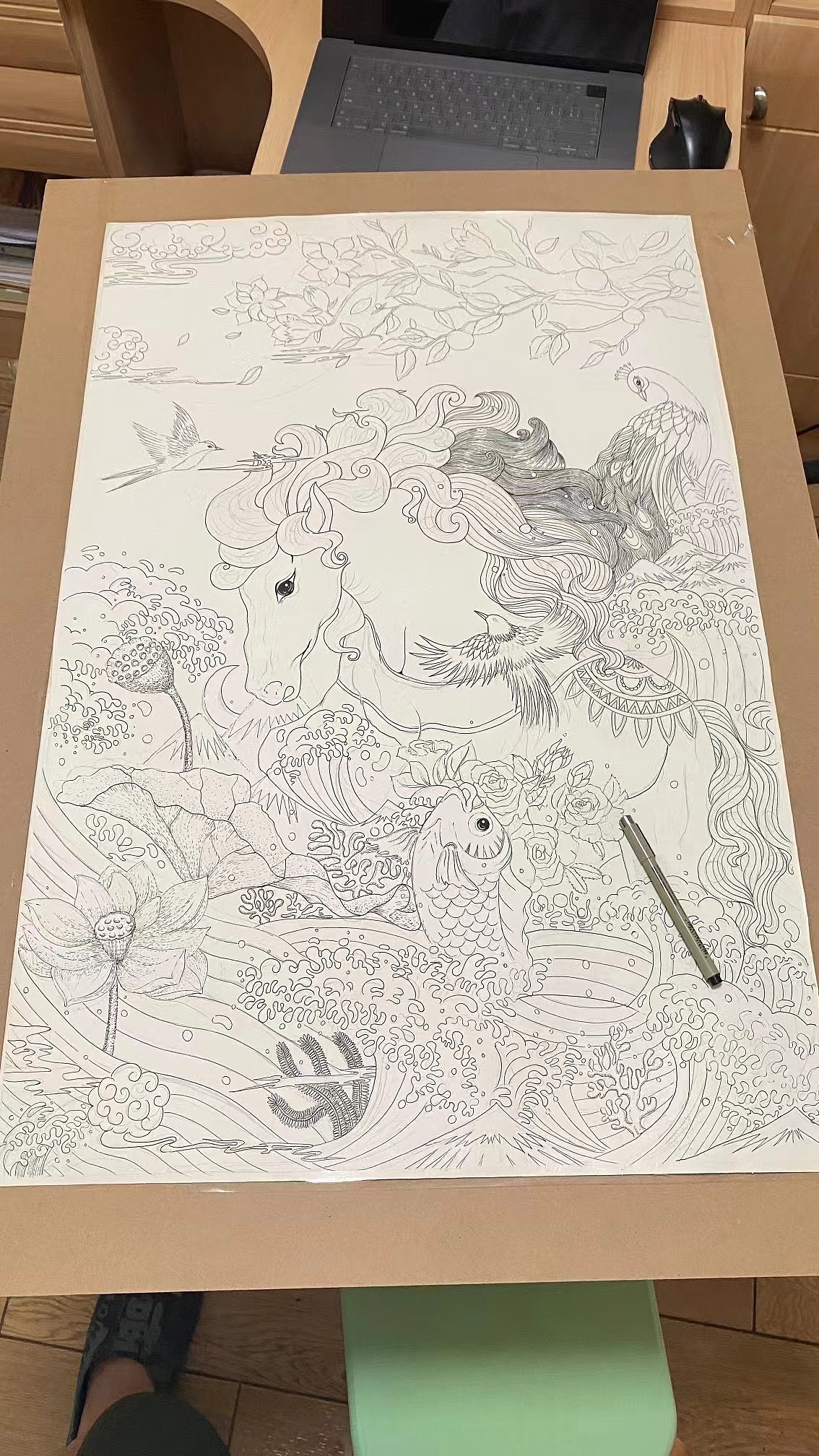 月满婵娟 ，人愿团圆，手绘插画海报设计（图ZMzUxOTE2MzE2） - 商业插画 - 站酷设计师飞鱼92原创素材 - 站酷ZCOOL