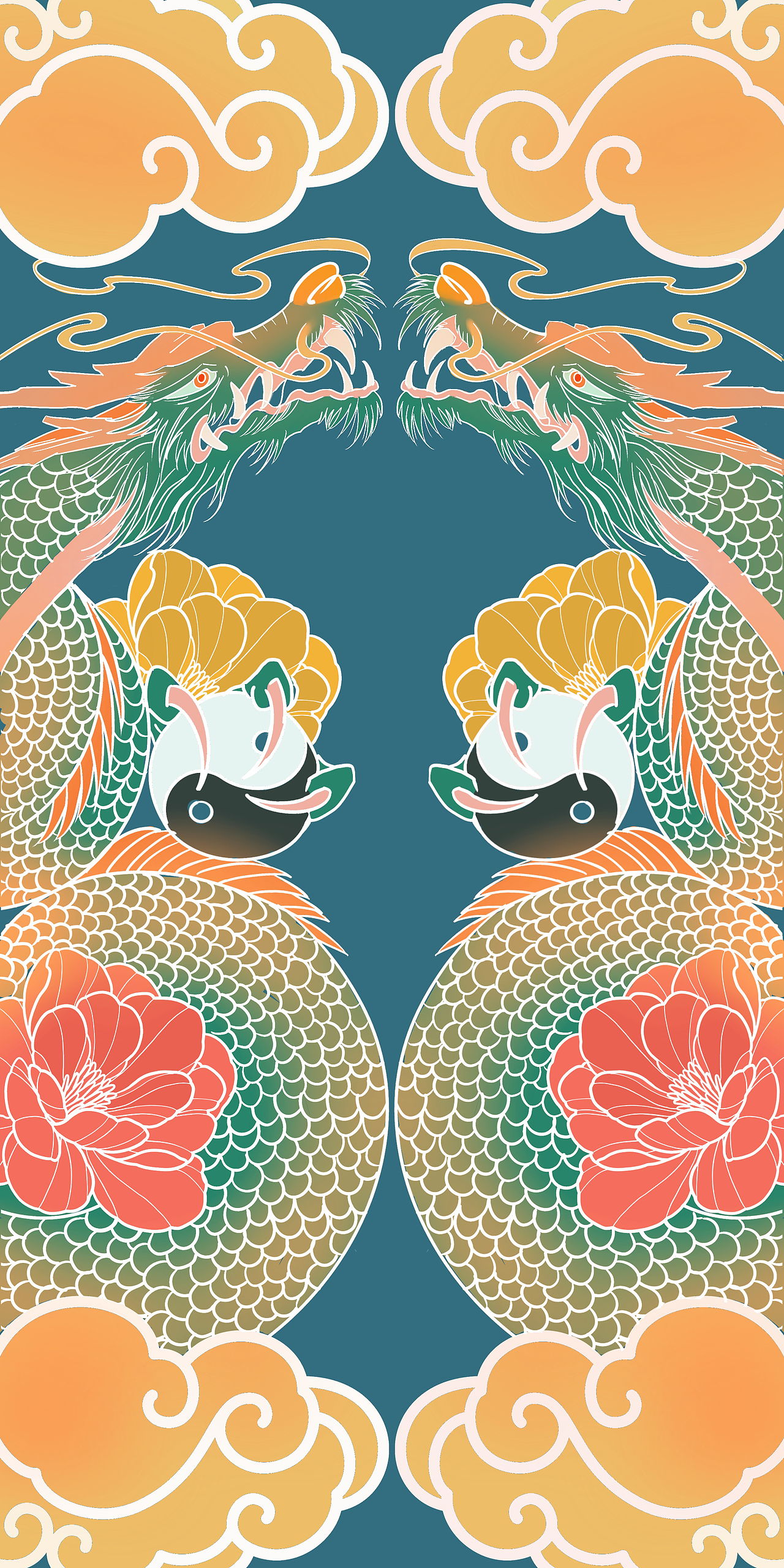 瑞兽成双（图ZMzE5NTQyNDUy） - 艺术插画 - 站酷设计师小阿绯原创素材 - 站酷ZCOOL