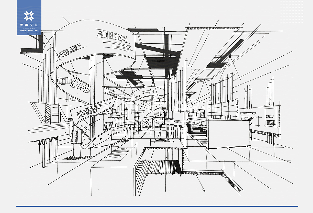 展示陈列设计手绘/科普展示设计手绘