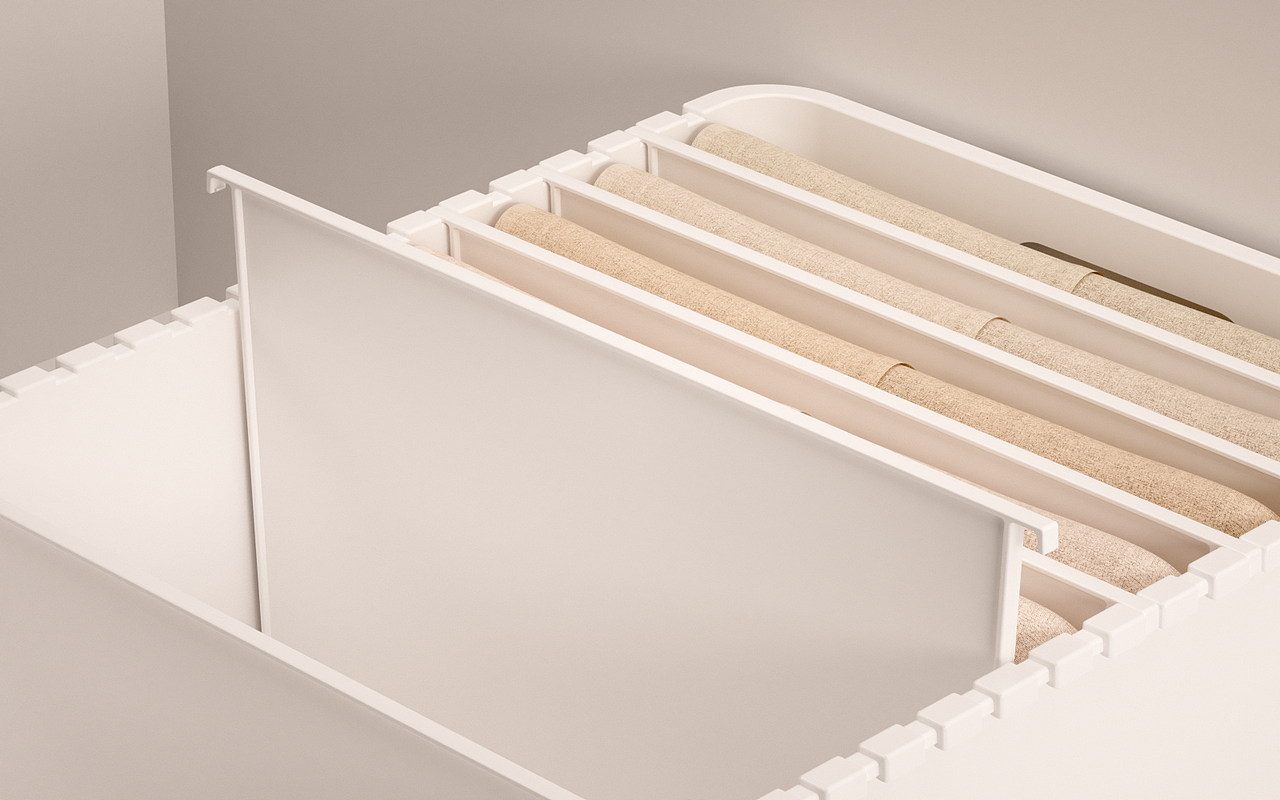 收纳类目-隔板收纳箱建模渲染