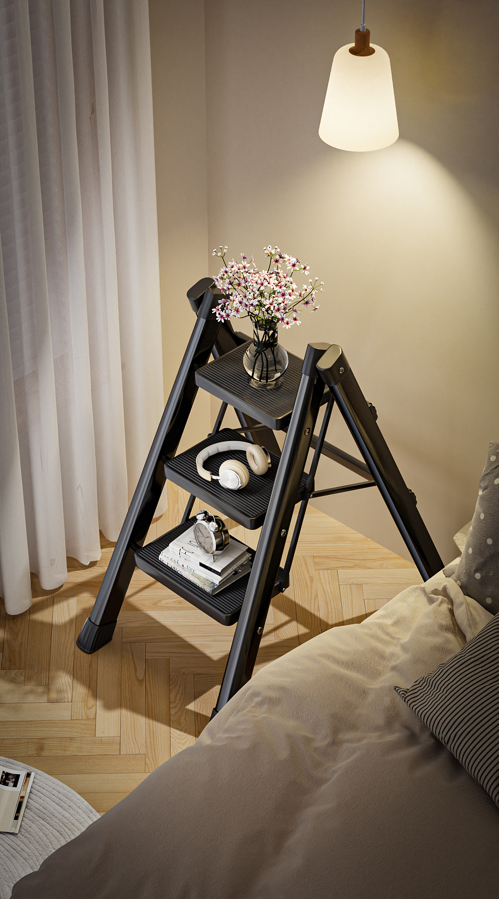 面盆水龙头抽拉水龙头/家用梯子/阳台花架植物摆放层架