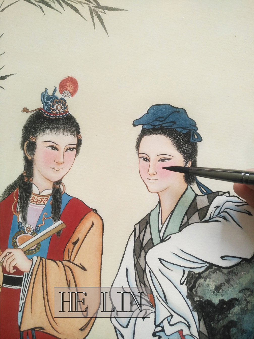 红楼梦手绘国画(一)