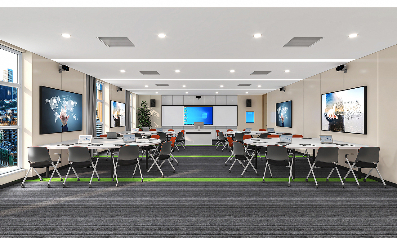 现代现代智慧教室模型3D模型