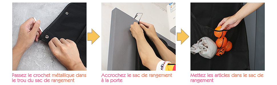 悬挂式玩具收纳网袋