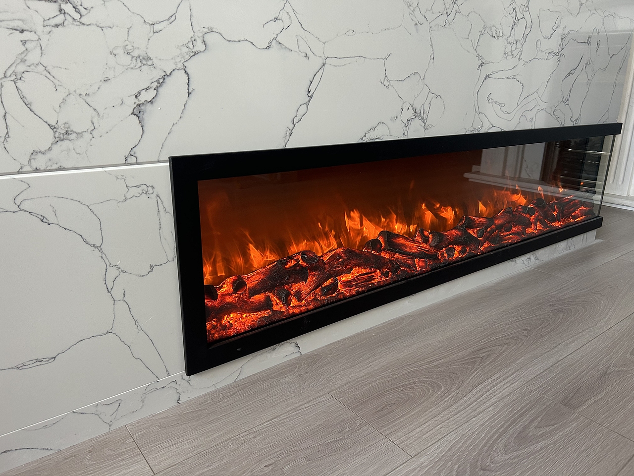 高端定制L型双面观火大理石壁炉及电壁炉炉芯（图ZMzM4MTczNjA4） - 家装设计 - 站酷设计师璨坤壁炉原创素材 - 站酷ZCOOL