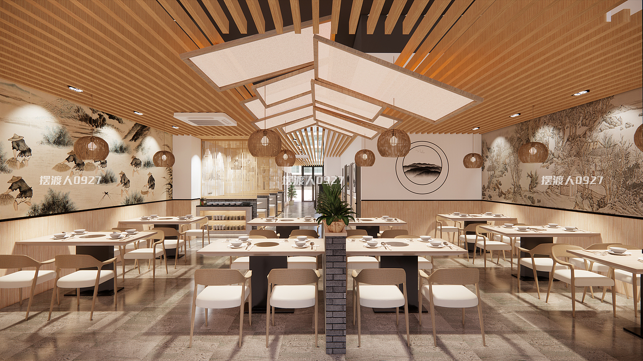 成都“渔港汇”河鲜餐厅设计