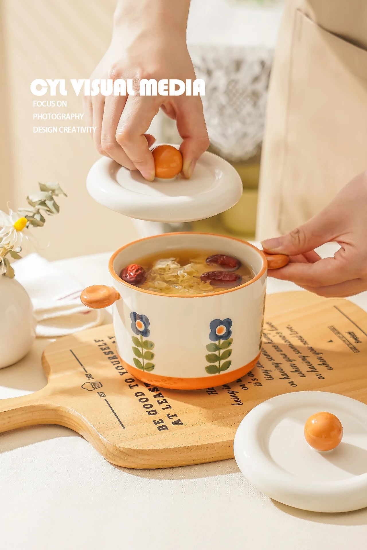 产品拍摄|小雏菊炖盅