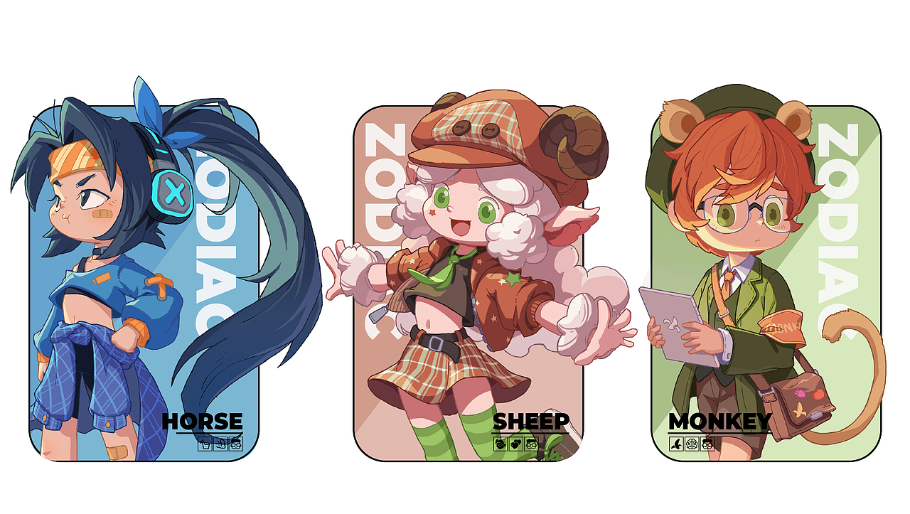 十二生肖卡通角色设计合集（图ZMzA1ODc4Mjky） - 创作习作 - 站酷设计师Rupert0328原创素材 - 站酷ZCOOL