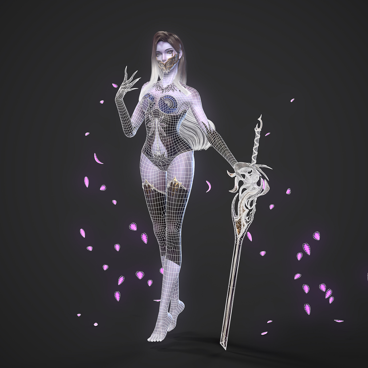 3D建模-武庚纪 冥族大将不闻不问（图ZMzI4ODc1NDI4） - 动画/影视 - 站酷设计师夜弦Dusk原创素材 - 站酷ZCOOL