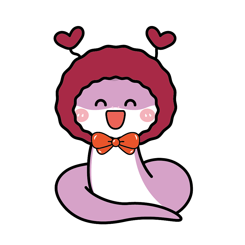 蛇年蛇宝宝卡通插画可爱图片素材头像生肖头像