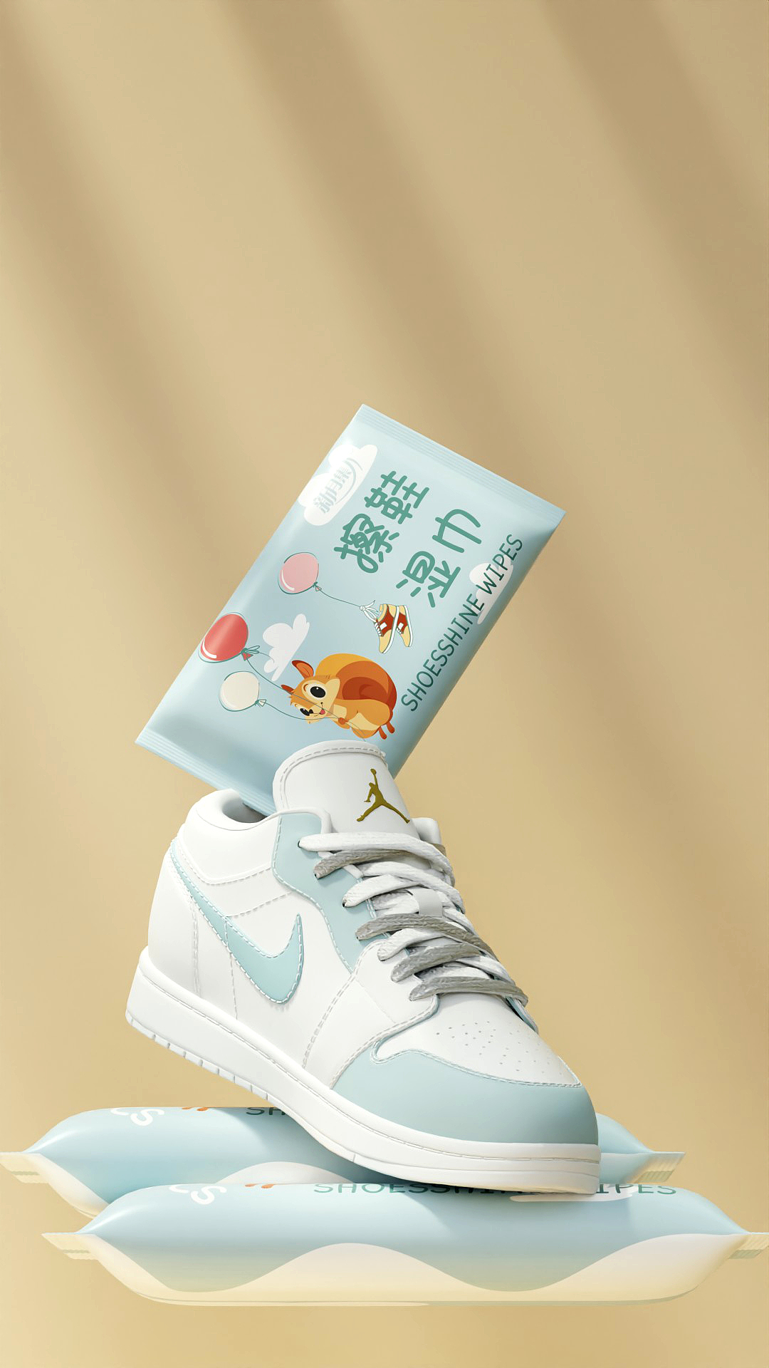 湿巾作品擦鞋和厨房