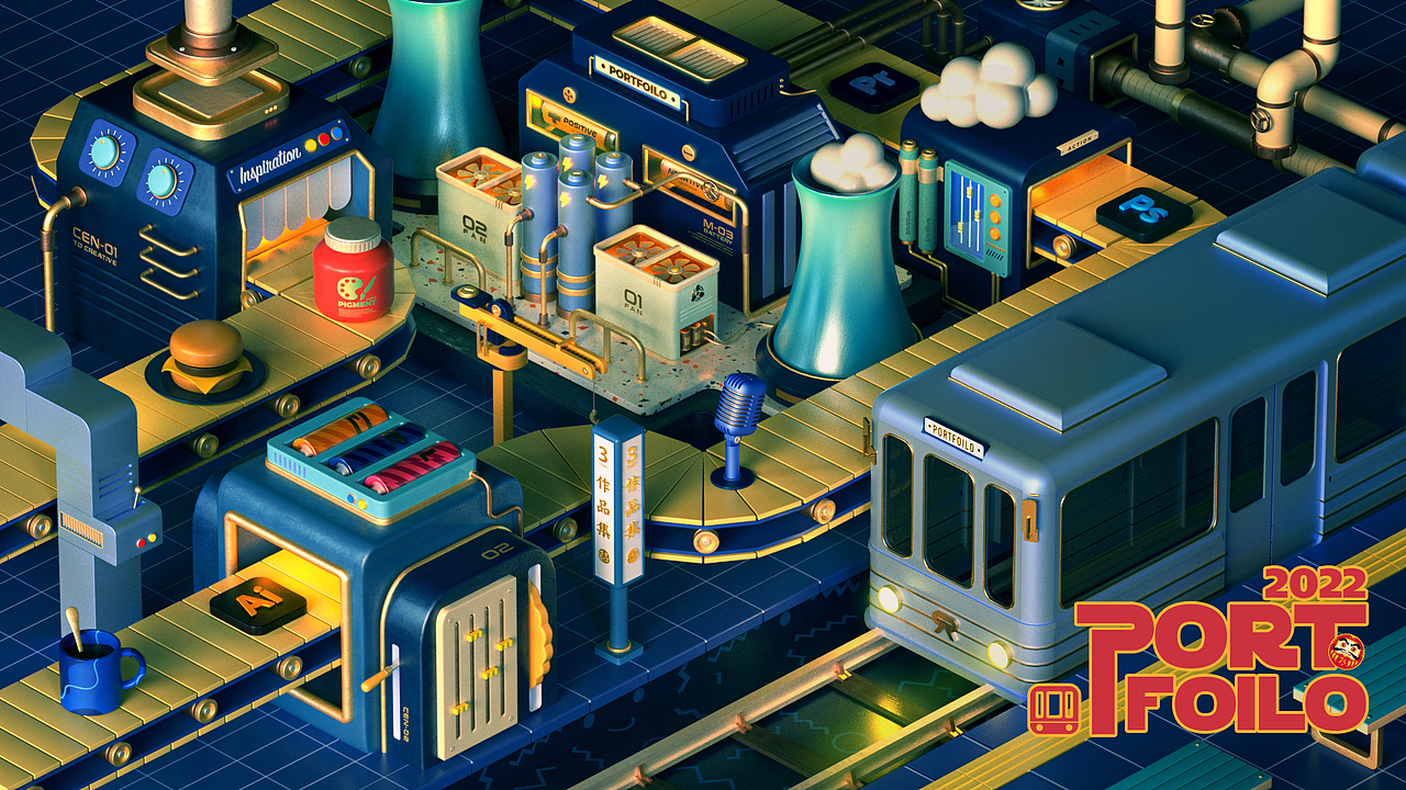 灵感火车站 | Inspiration Train Station（图ZMzM5OTE4MzMy） - 场景 - 站酷设计师LLang_原创素材 - 站酷ZCOOL