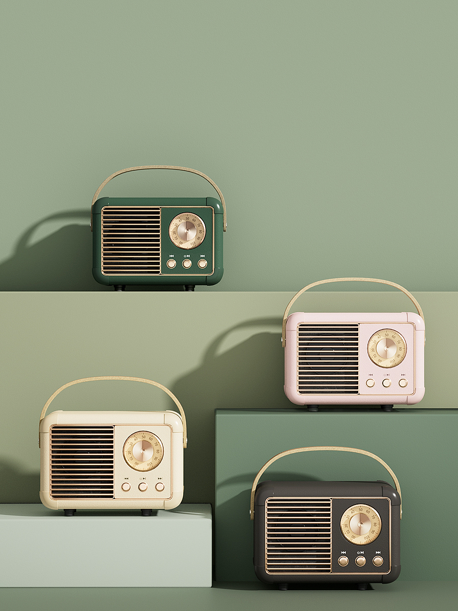 一组音箱的建模渲染