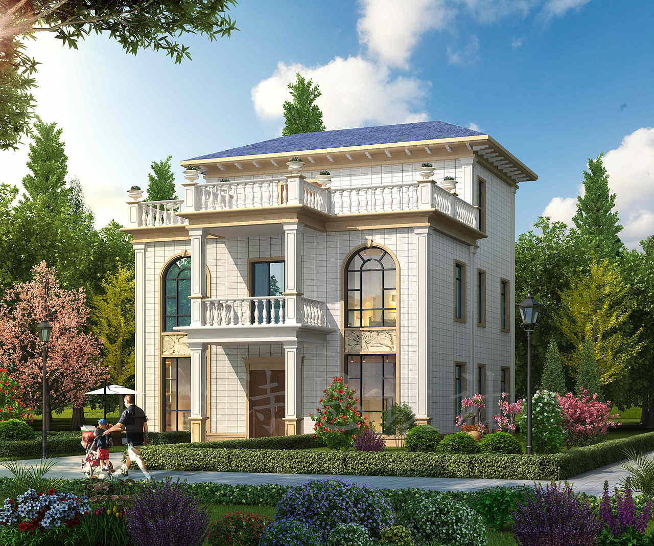 别墅室外设计案例——不为奢华,只为忠于自我