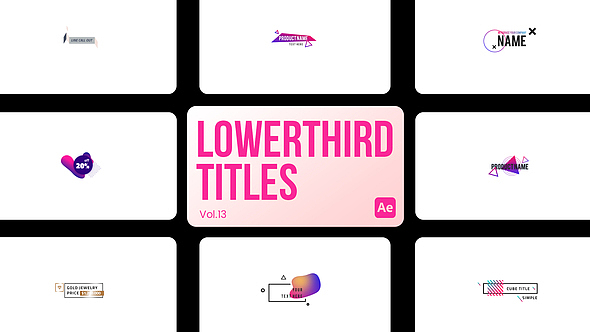 AE模板|简约文字排版设计广告海报社交媒体广播节目