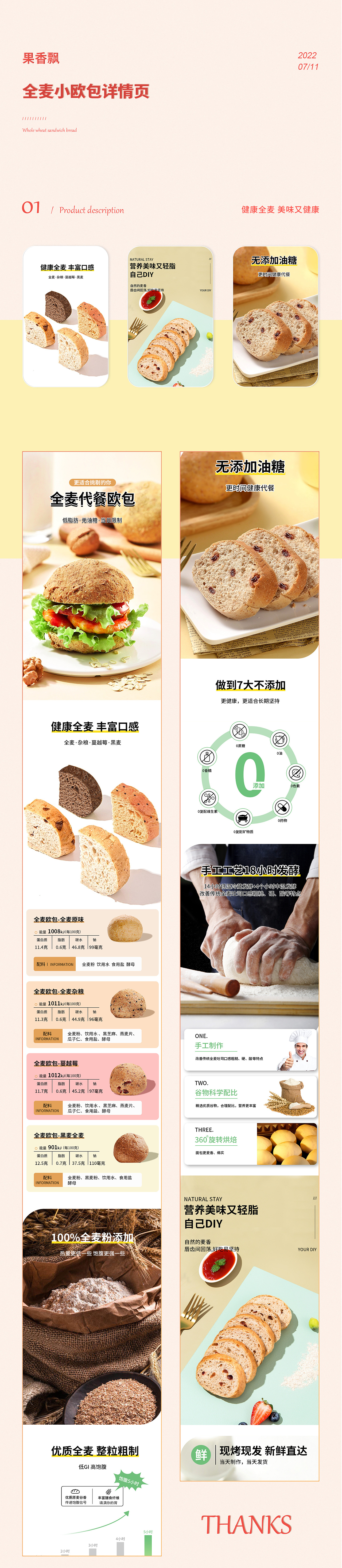 全麦欧包I全麦吐司详情页