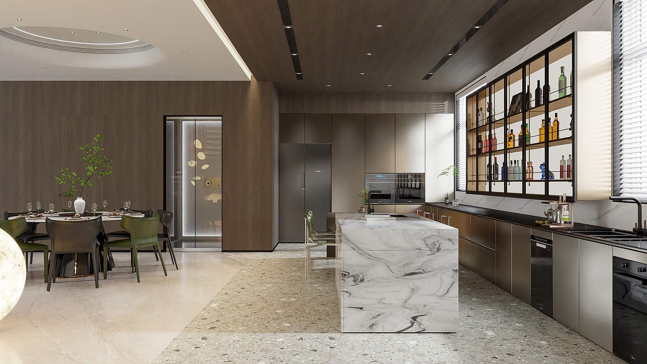 孟州复式效果图（图ZMzYwNzU5Njc2） - 家装设计 - 站酷设计师李工起床画图原创素材 - 站酷ZCOOL