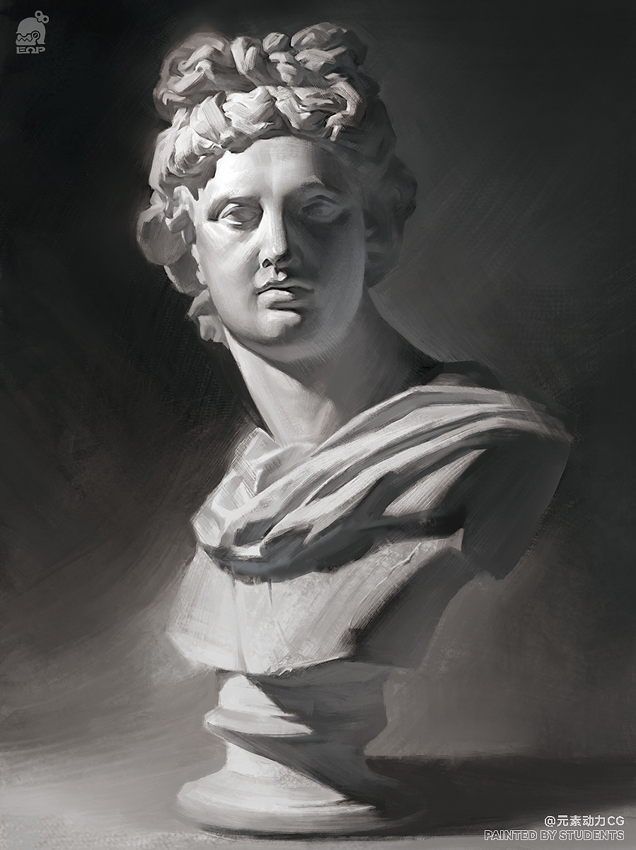 元素动力 | 研修班学员「石膏练习」作业（图ZMzA2OTkwNzg0） - 创作习作 - 站酷设计师元素动力CG原创素材 - 站酷ZCOOL