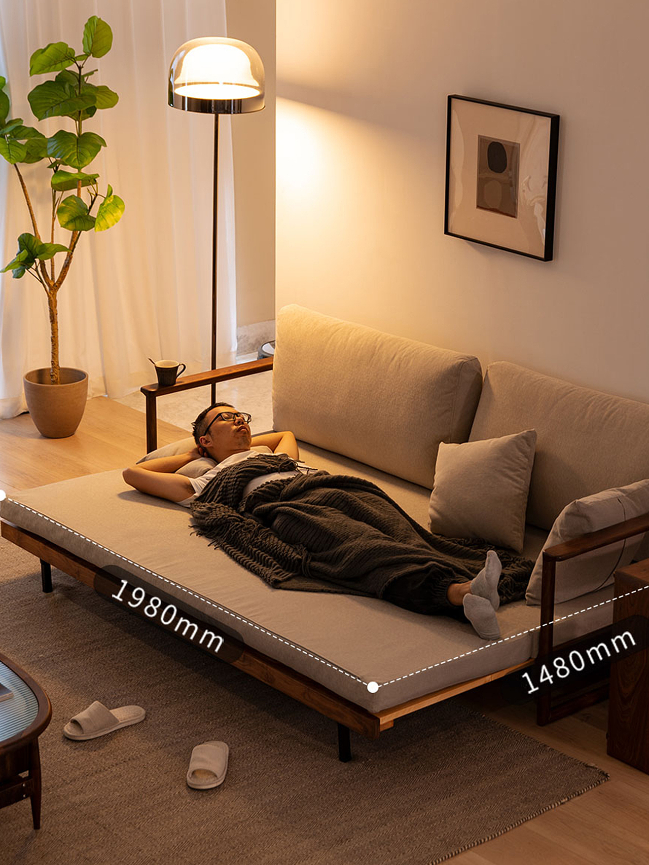 小户型最爱♥1.5米小床躺平的快乐谁懂啊！（图ZMzQ3NDE0NDMy） - 生活用品 - 站酷设计师良年家具原创素材 - 站酷ZCOOL