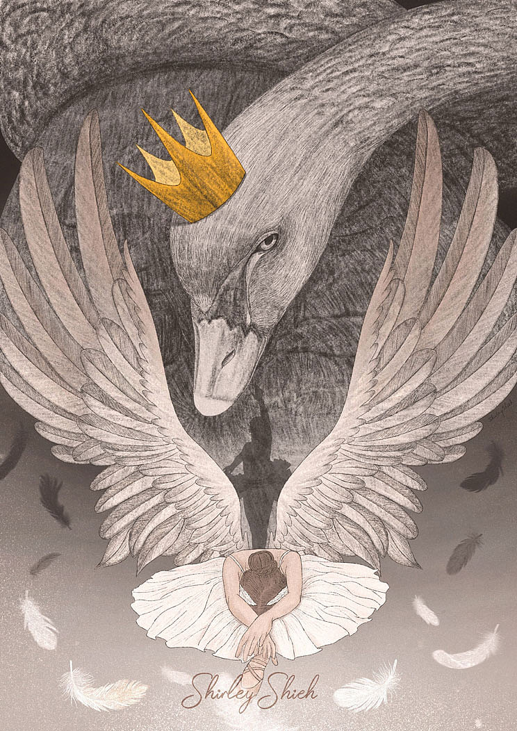 黑天鵝（圖ZMzYwMjc1MjUy） - 商業(yè)插畫 - 站酷設(shè)計(jì)師ShirleyShieh原創(chuàng)素材 - 站酷ZCOOL